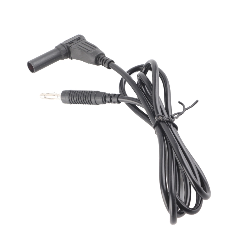 Messleitungssatz Mit Bananenstecker, Schutzstecker, 4 Mm, Schwarz