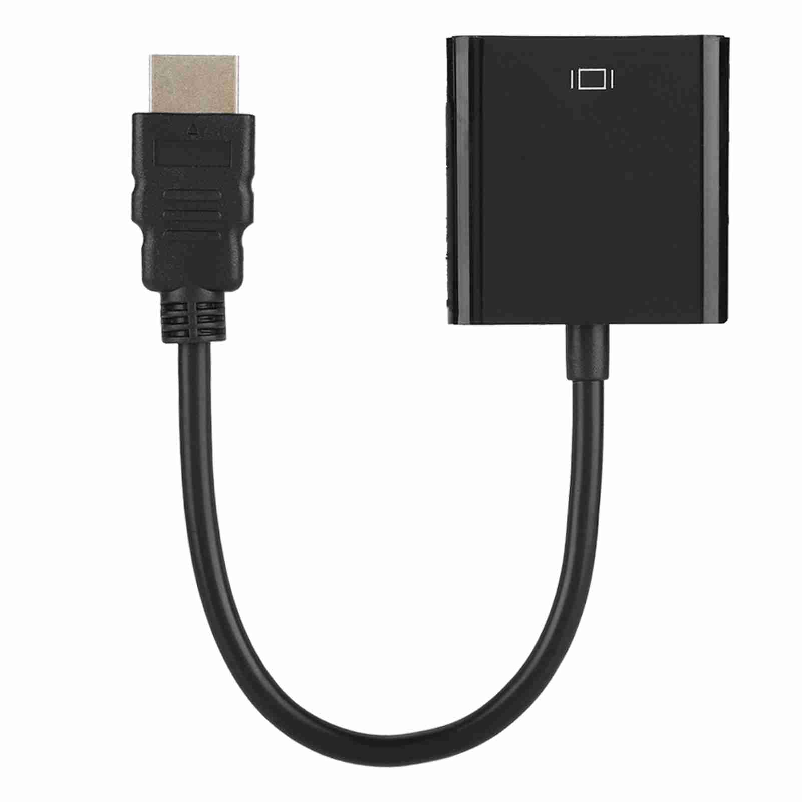Hdmi-zu-vga-adapter (weiblich) 720p/1080p-videokonvertierungskabel Kompatibel Mit Laptops Und Projektoren