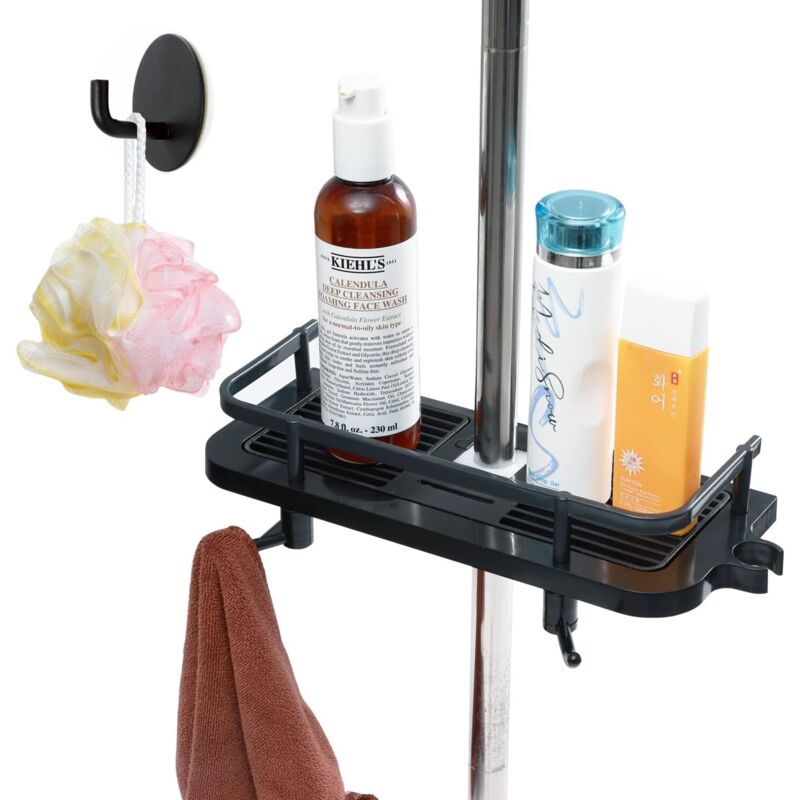 Verstellbare, Teleskopierbare Duschablage Aus Robustem Kunststoff – Für Seife, Shampoo Und Badezimmeraccessoires