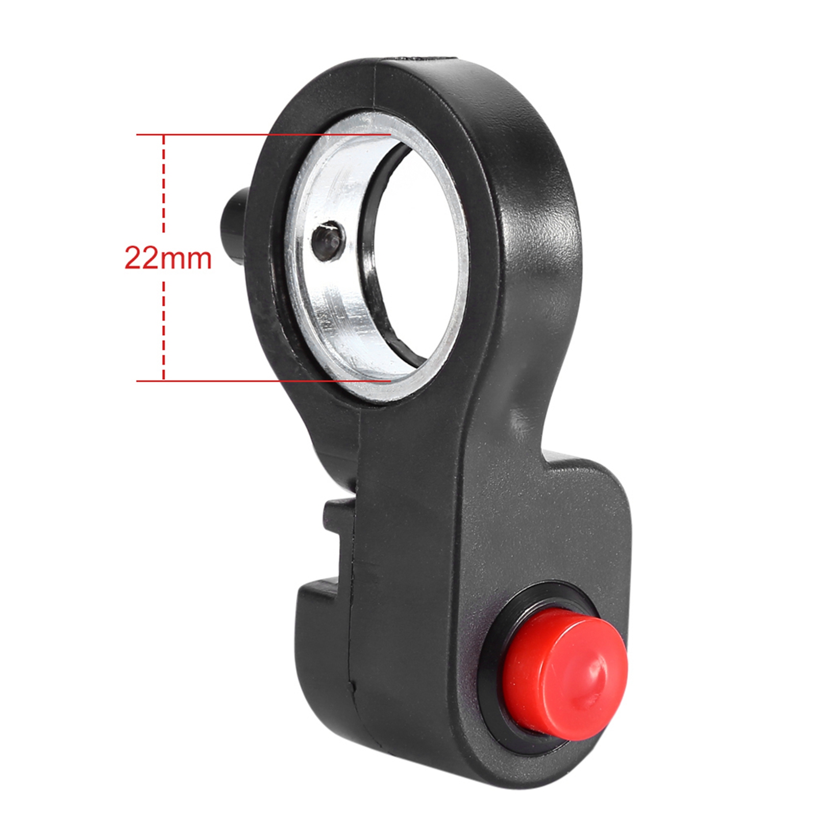 Motorradhupenschalter – Not-aus-knopf Mit 0,7 M Kabel Für 7/8-zoll-lenker – Ergonomisches Design, Schwarz Und Rot
