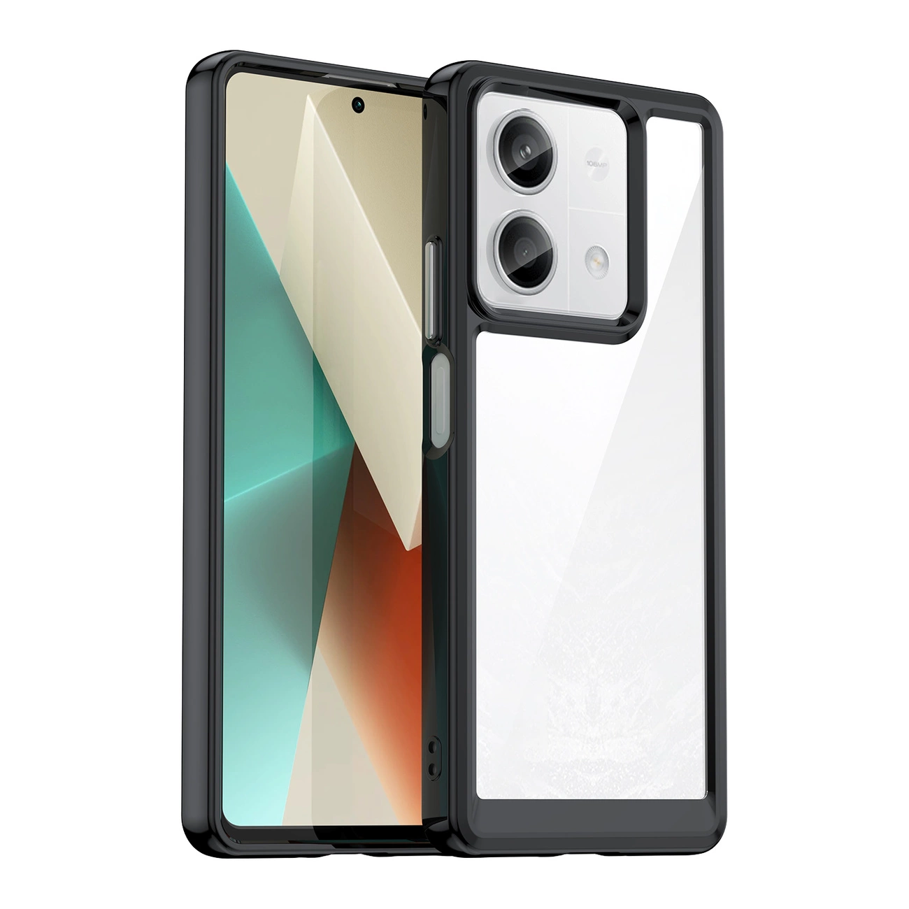 Schutzhülle „outer Space“ Mit Gelrahmen Für Xiaomi Redmi Note 13 Pro+ – Schwarz
