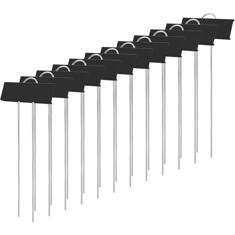 Pflanzenstecker Aus Edelstahl – Set Mit 12 Rostfreien Etiketten Für Gemüsegarten Und Baumschule, 15 Cm Hoch, Silberfarben