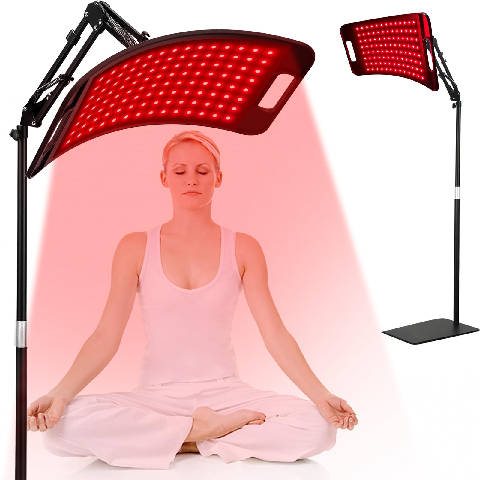 Rotlichttherapie Für Den Körper: Infrarotlichttherapie-pad Mit 660-nm-led-halter Und 850-nm-infrarotlichttherapiegerät Zur Linderung Von Körperschmerzen Und Für Die Hautgesundheit.
