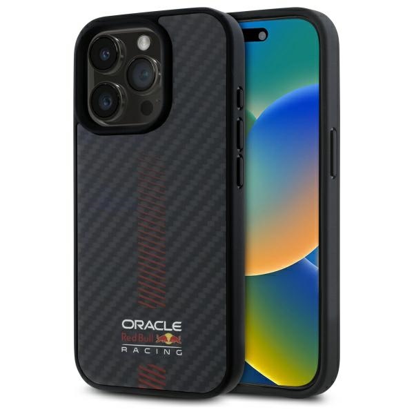 Red Bull Rbhmp15x24cfgsmk Iphone 15 Pro Max 6,7" Hardcase Schwarz/schwarz Carbonfaser Power Bar Magsafe