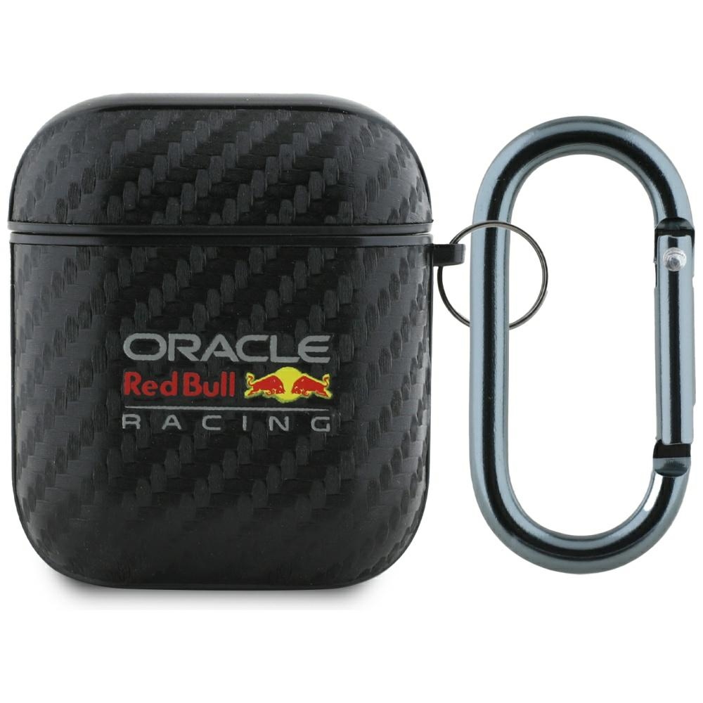 Red Bull Pu Carbon Logo Hülle Für Airpods 1/2 Schwarz