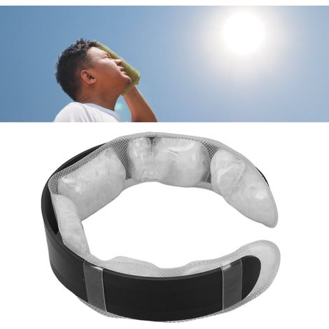 Nackenkühlschlauch – [tpu-pcm-materialien] – Wiederverwendbar, Tragbar – Kühlende Wirkung Für Sommer, Sport Und Reisen – Schwarz
