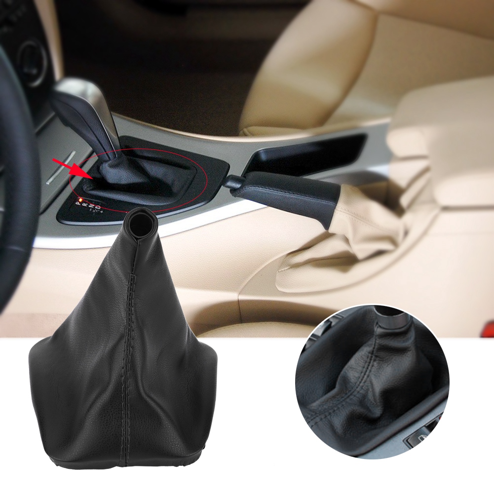 Schalthebelabdeckung Für Bmw E36 E34 E28 E24 (1998–2005), Schwarze Schalthebelabdeckung Aus Pu-leder