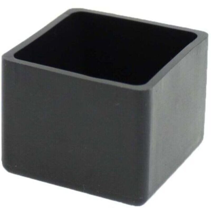 Schwarze, Quadratische Gummischutzkappen – 4er-set, 40 Mm, Für Stuhl-, Tisch- Und Möbelbeine
