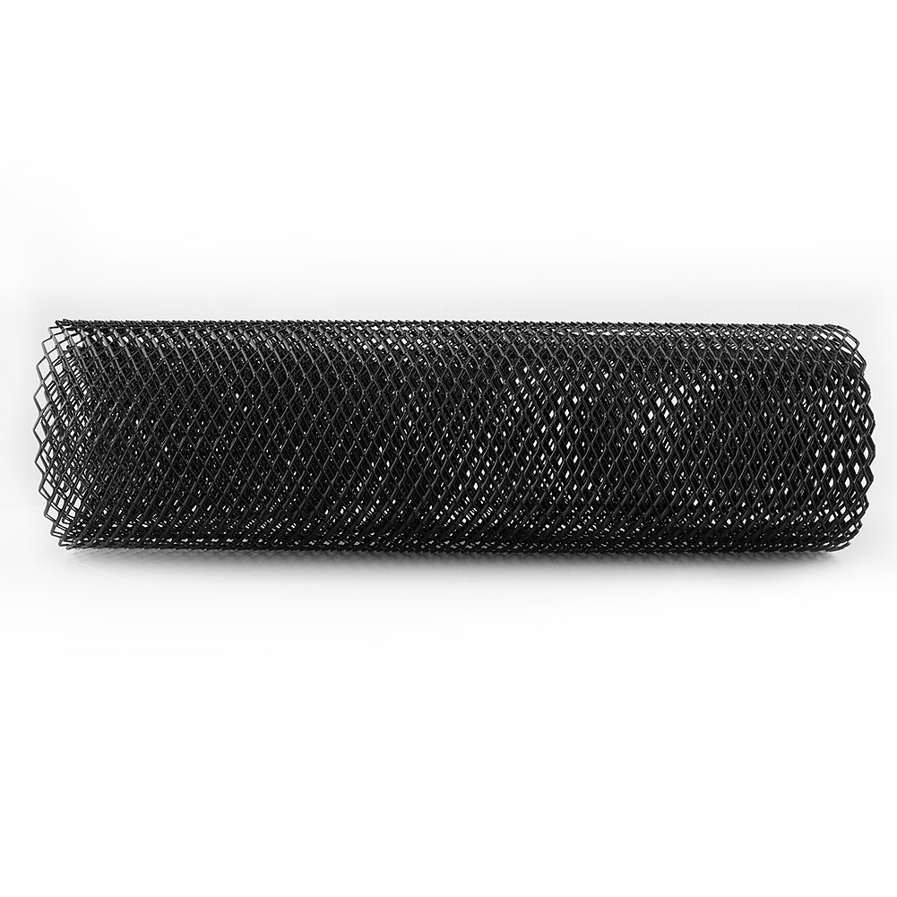 Universeller Schwarzer Aluminium-stoßstangengrill, 6 X 12 Mm, Größe 100 X 33 Cm, Schutz Vor Steinschlag Und Modernes Design Zur Optischen Aufwertung