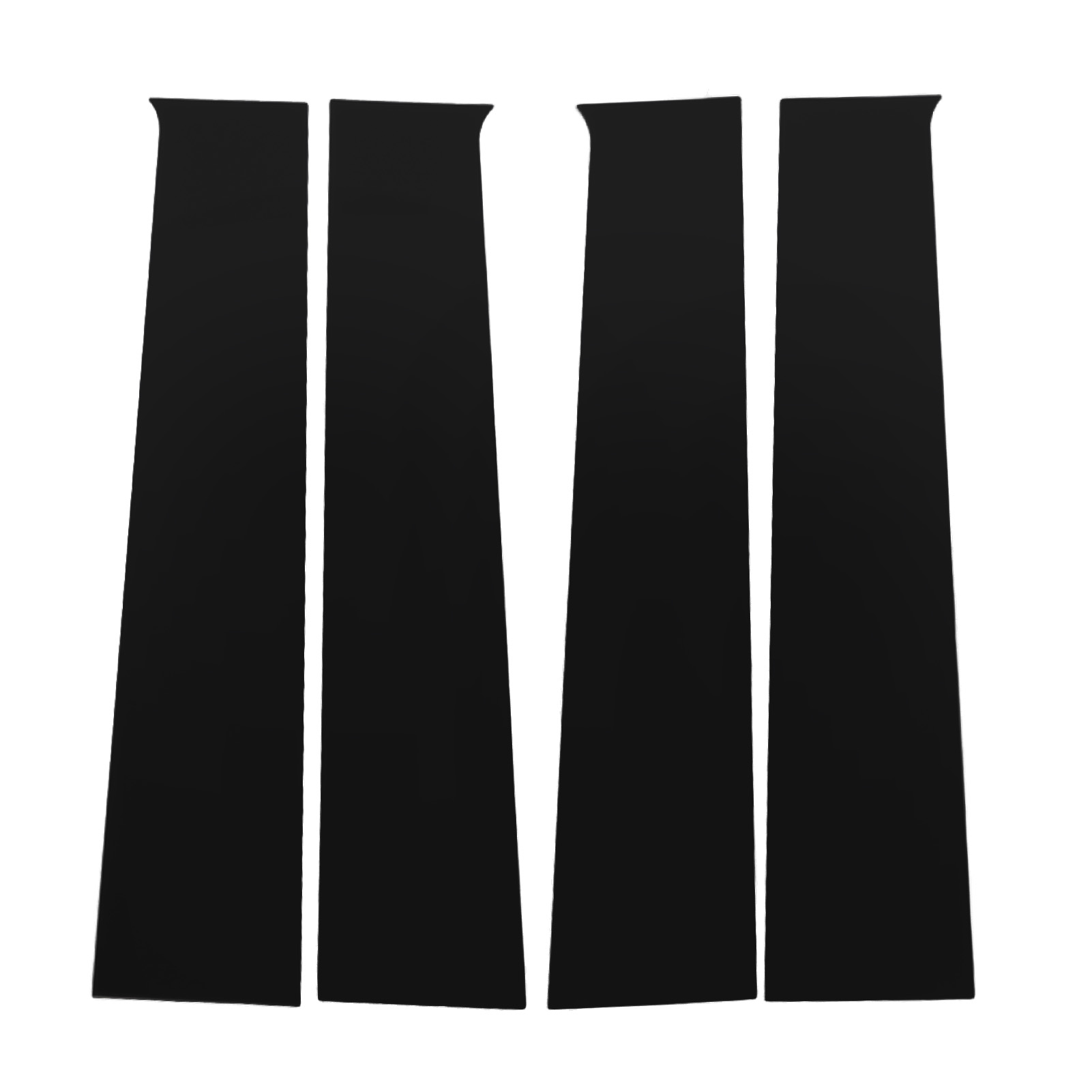 Glänzend Schwarze Pc-säulenverkleidung Für Chevrolet Silverado 1500 2500 Hd 3500 Hd 2014-2018