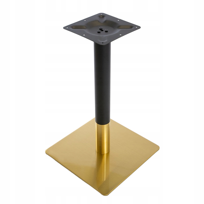 Tischsockel Aus Metall, Tischbein, Schwarz Und Gold, Glamour A608