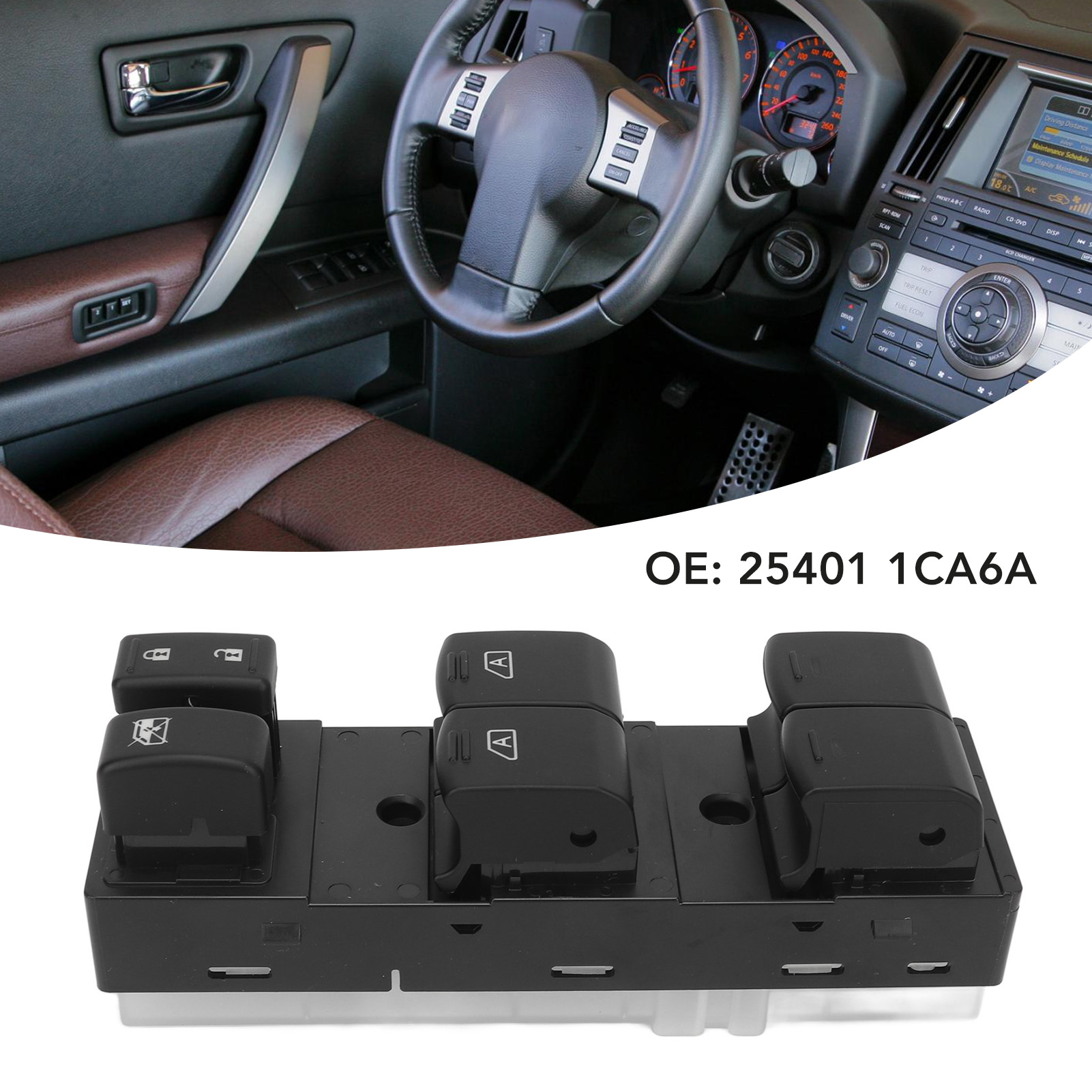 Fensterheberschalter Für Infiniti – Steuerschalter 25401 1ca6a Für Fx35, Fx37, Fx50, Qx70