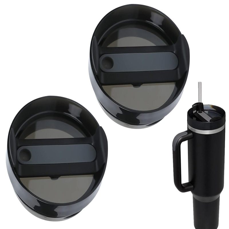 1,2-liter-ersatzdeckel Für Stanley-becher, Spritz- Und Auslaufsicher, Wiederverwendbare Hülle Für Stanley-becher Und Andere Kaffeebecher (matt Schwarz)