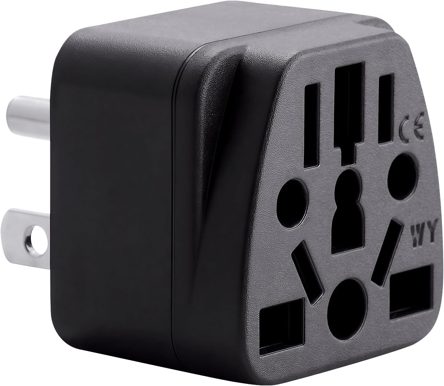 Reiseadapter Für Die Usa, Eu-, Au-, Uk-, Nz- Und Cn-steckeradapter (typ B), Us-3-poliger Schutzkontaktstecker, Euro-zu-us-steckerkonverter, Netzstecker-ladegerät (1 Stück)