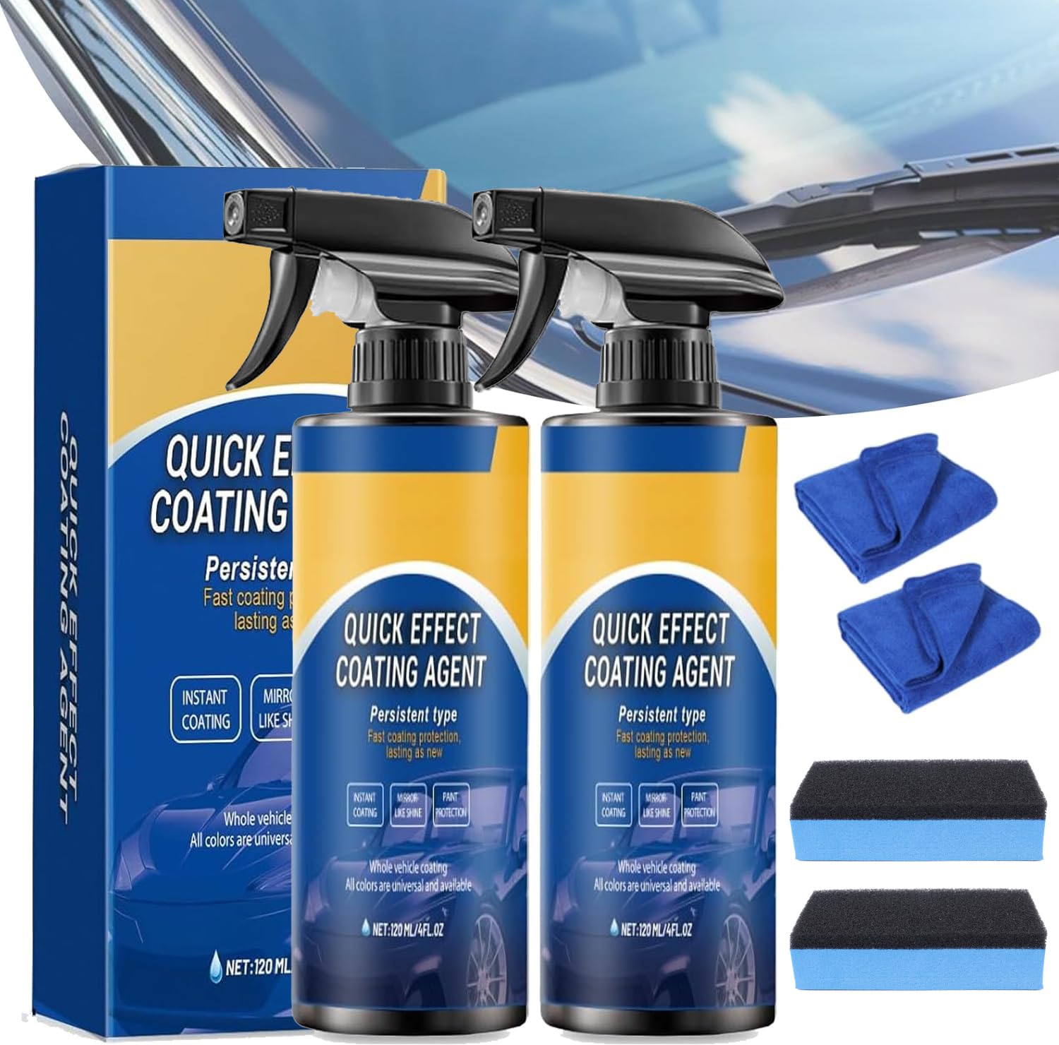 Hochwertiges Auto-beschichtungsspray – Wasserlose Wäsche – Entfernt Schmutz Und Flecken – Langlebige Schutzbeschichtung Für Fahrzeugoberflächen