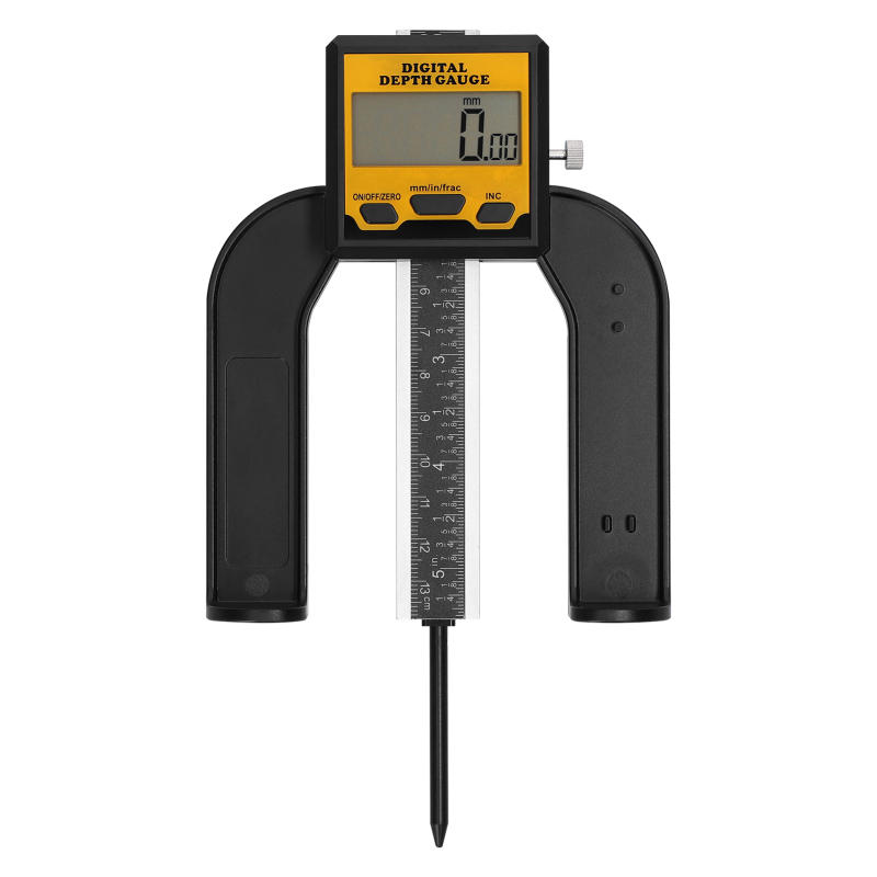 Digitale Holztiefenlehre (0–80 Mm), Lcd-display, 3 Betriebsmodi, Automatische Abschaltung, Magnetfuß