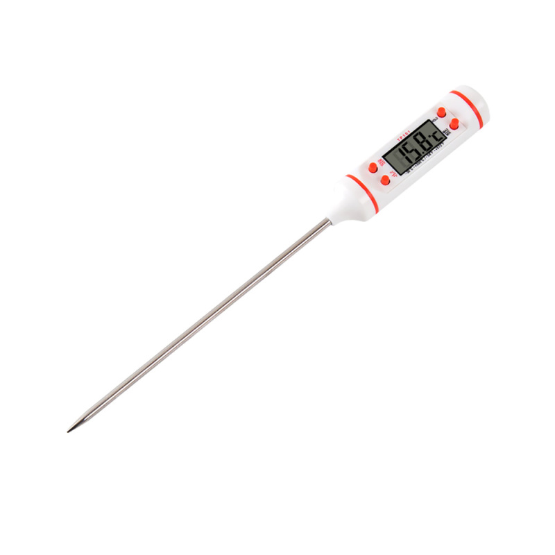 Digitales Küchenthermometer Mit Sofortanzeige, Extra Langer Sonde, Ideal Zum Kochen Von Süßspeisen, Grillgerichten, Räucherwaren, Fleisch, Öl, Milch Und Joghurt.