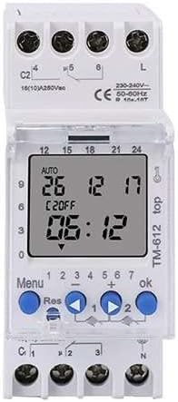 Ahc822 Zweikanal-timer, 220 V, 7 Tage, 24 Stunden, Programmierbare Lcd-digitaluhr Mit Elektronischem Digitalschalter