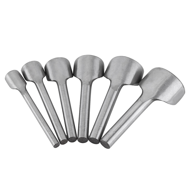 6-teiliges Lederschneidwerkzeugset, Halbrund Für Gürtelenden (15-40 Mm)