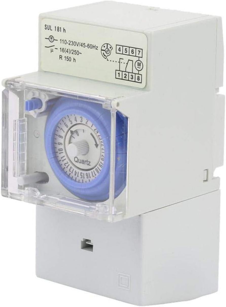 Analoger Uhrschalter, Modulare Uhr, Analoger Uhrschalter, Elektrische Timer-analoguhr 110–230 V Sul181h, Für Die Beleuchtung Von Elektrischen Haushaltsgeräten