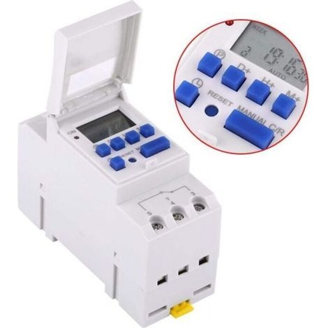Programmierbarer Wochenzeitschalter Mit Relais, Lcd-anzeige, 16 Ein- Und 8 Ausschaltzyklen, Thc15a 220v