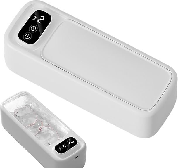 Ultraschall-brillenreiniger – 3,7 V – Professioneller Ultraschallreiniger Mit Digitaltimer – Vibrationsarmes Reinigungsgerät Für Zahnbürstenringe Mit Mehreren Aktivierungsstufen