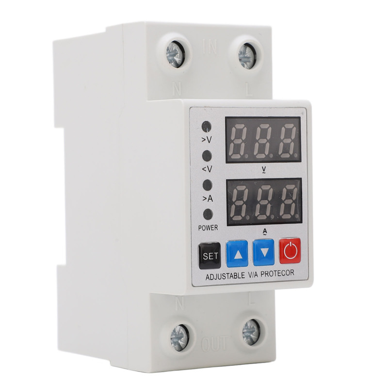 Überspannungs- Und Unterspannungsschutzgerät, Duale Anzeigeeinstellung, Überlast- Und Überstromableiter 40 A 240 V – 300 V