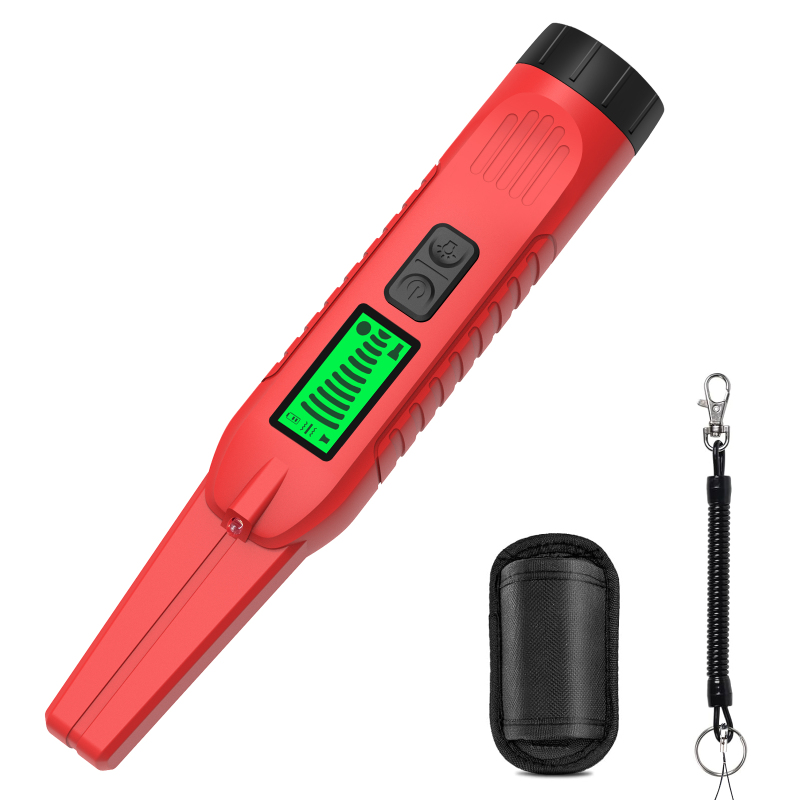 Tragbarer, Wasserdichter 360°-metalldetektor Mit Led-licht, Vibrations- Und Akustischer Anzeige Für Schmuck, Gold, Silber Und Eisen.