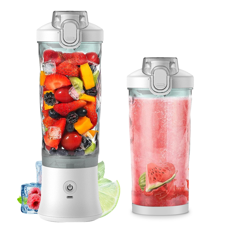 Tragbarer 600-ml-standmixer Für Eine Portion, Mit 6 Klingen, 150 W Leistung, Auslaufsicher Und Wiederaufladbar – Ideal Für Reisen, Sport, Zuhause Und Büro. Perfekt Für Milchshakes Und Smoothies.
