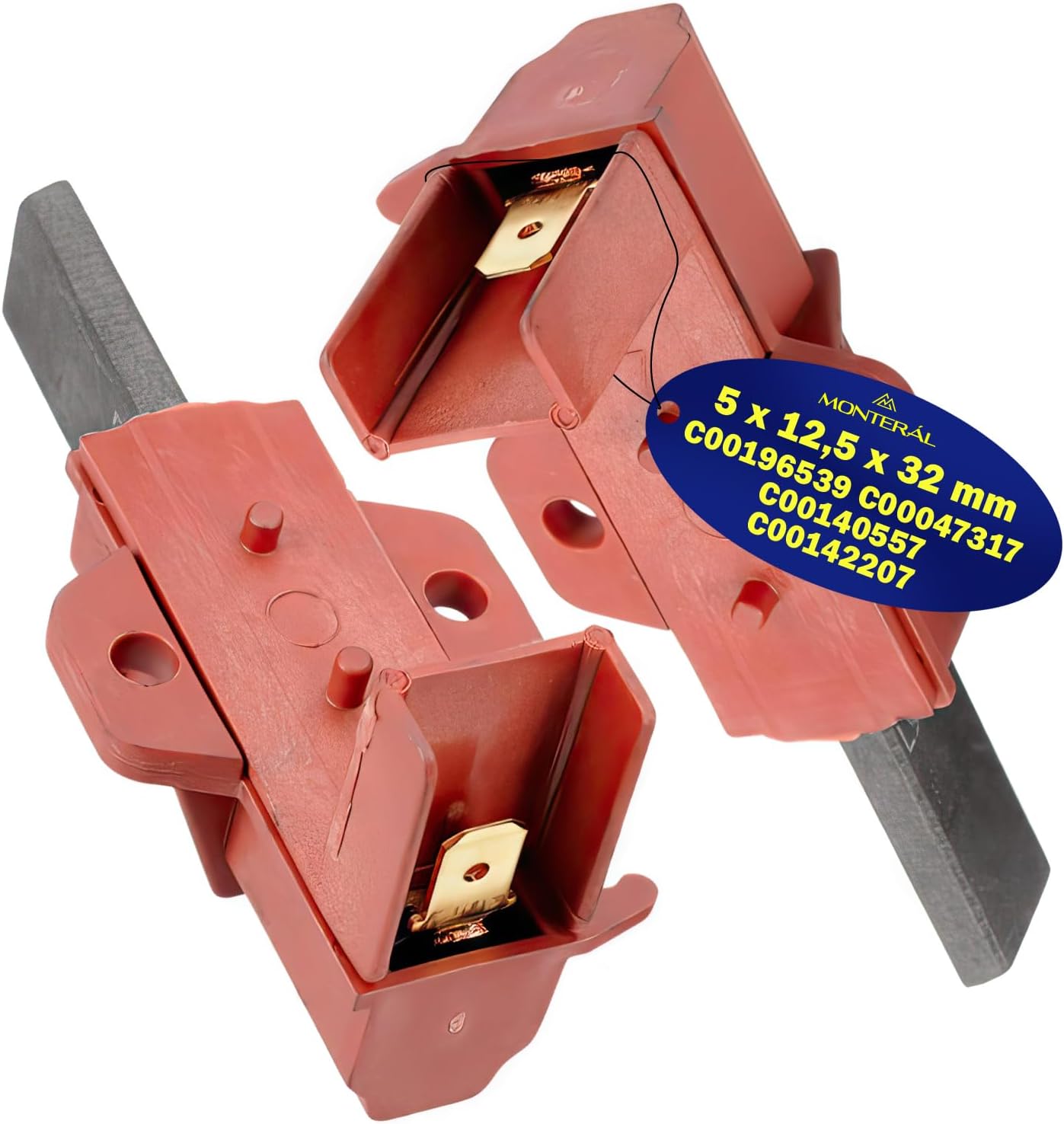 2 Teile Waage Charbon Für Elektromotor Waschmaschine 5 X 12,5 X 32 Mm Mit Originalcode C00196539 C00047317 C00140557 C00142207 Für Ariston Für Indesit – Garantie Von 10 Jahren