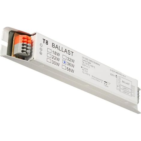 Elektronisches Vorschaltgerät Für T8-leuchtstofflampen (2 X 36 W) Mit Start-on-funktion Und Notstromversorgung. Aafgvc