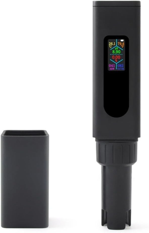Wasserqualitätstester, Hochpräzises Wassertestgerät, 5-in-1-ph-wert, Salzgehalt, Ec-monitor Für Heimtrinkwasser, Aquakultur