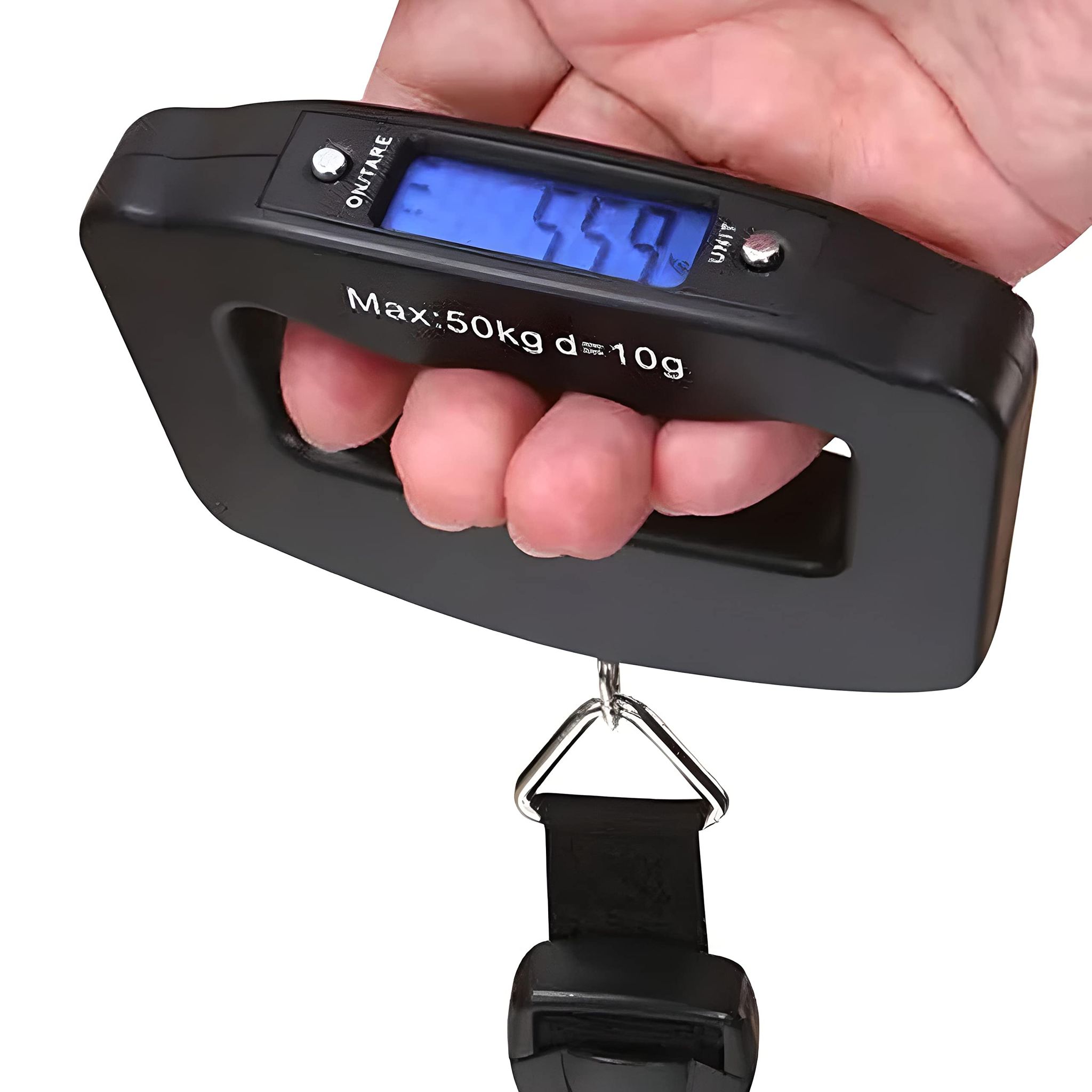 Tragbare Elektronische Gepäckwaage, Digitale Gepäckwaage, Max. 50 Kg, 110 Lb, Lb, G, Oz, Kg, Balance-tara-funktion, Reisen, Einkaufen, Post, Heimgebrauch, Outdoor