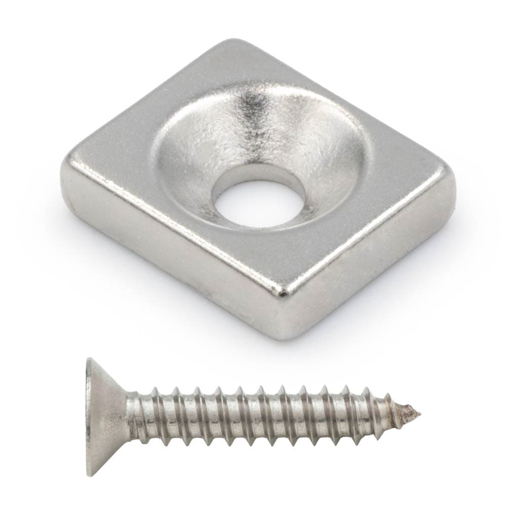 Neodym-plattenmagnet Mit Schraubloch 12x10x3 Mm Rechteckig Hunter