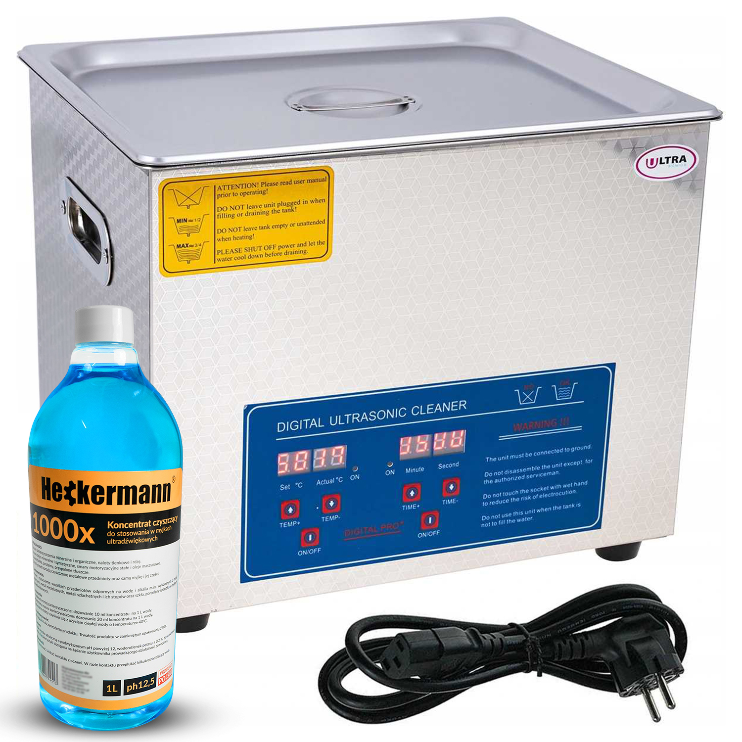 Ultraschallreiniger Jp-060s 15 L + 1 L Flüssigkeit