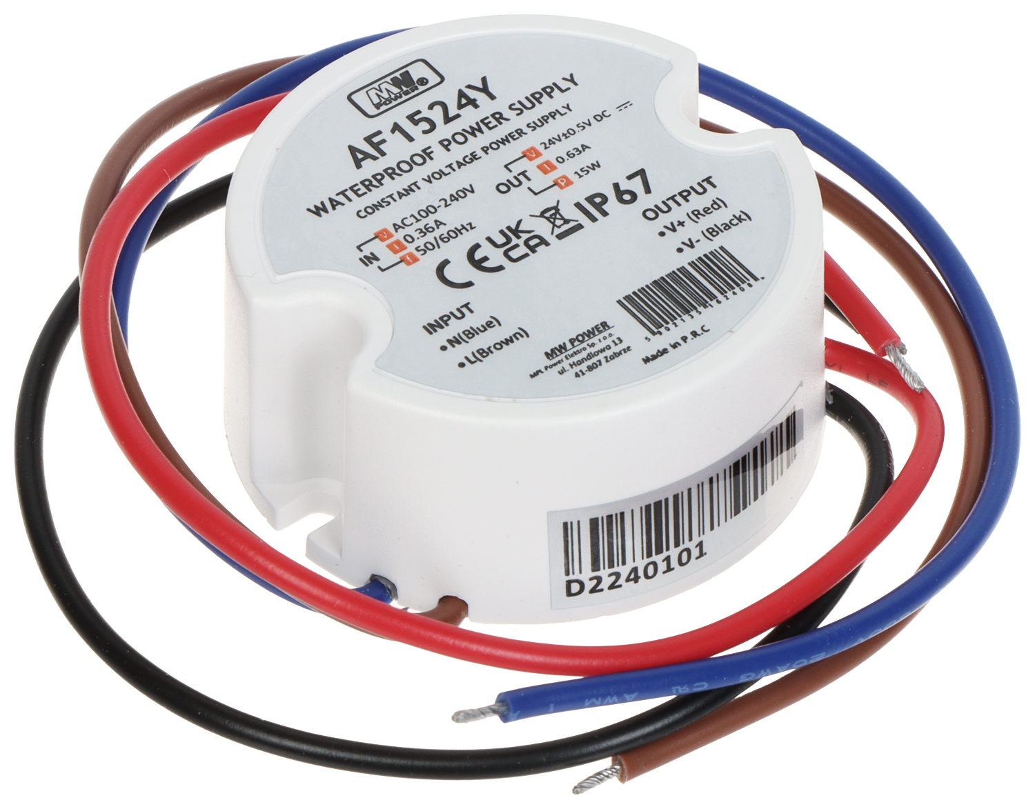 Schaltnetzteil 24v/0,63a-tp-v2 Mw Leistung