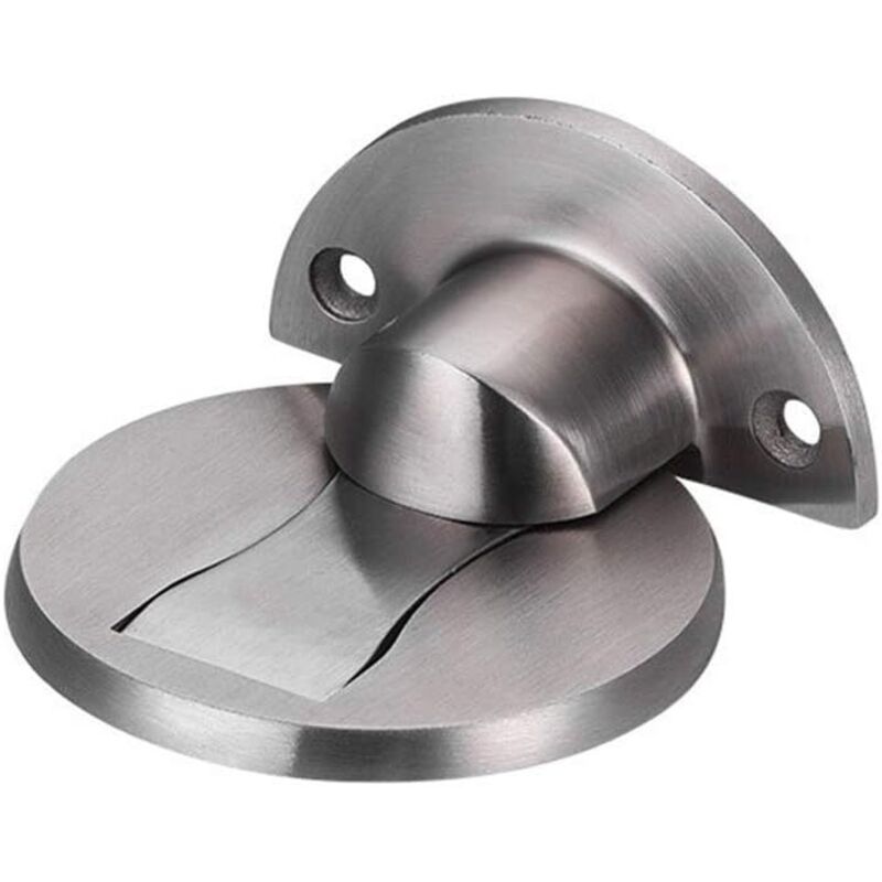 Magnetischer Türstopper Aus Edelstahl 304. Türhalter Für Zuhause, Restaurant, Büro – Gebürstetes Silber