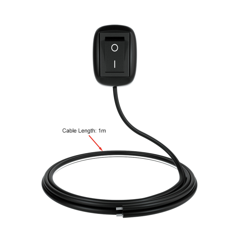Universeller 12v Dc Kfz-schalter, Kippschalter, Mit 1m Kabel, Für Nebelscheinwerfer Und Neonlichter.
