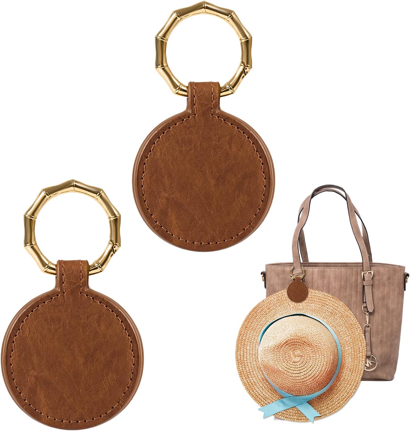 Set Mit 2 Magnetischen Hutclips, Ideal Für Reisen Und Outdoor-aktivitäten (braun).
