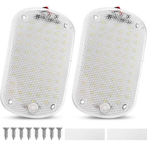 60 Led-innenraumleuchten 12v - 85v 8w Mit Schalter Für Auto, Lkw, Wohnmobil, Wohnwagen, 2er-pack