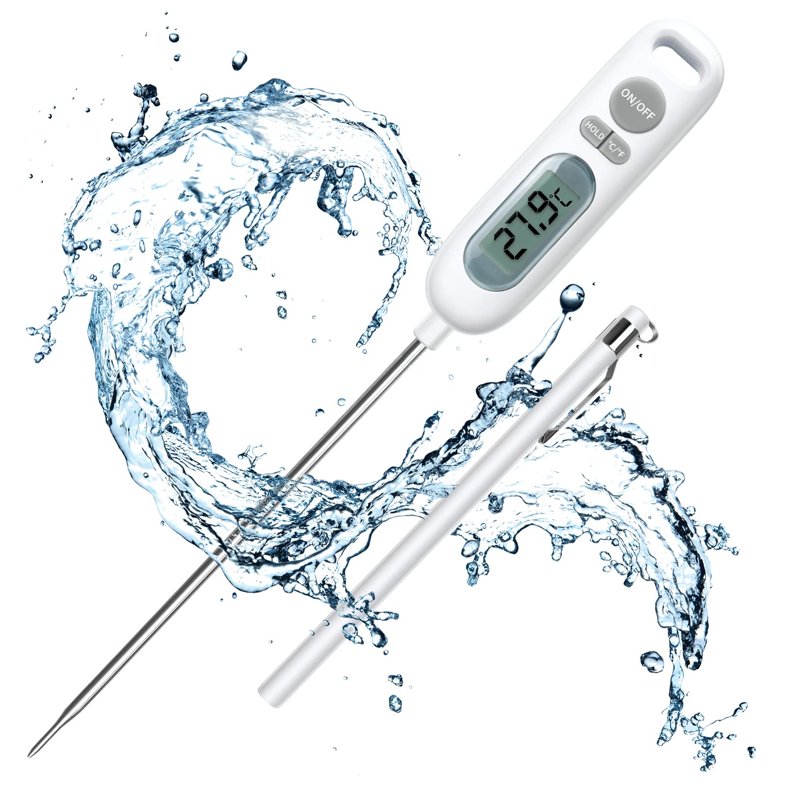 Für Kochthermometer, Kochsonde 141 Mm Lang, Küchen-lebensmittelthermometer, Digitales Thermometer Für Grill, Gebäck, Fleisch, Zucker, Flüssigkeiten