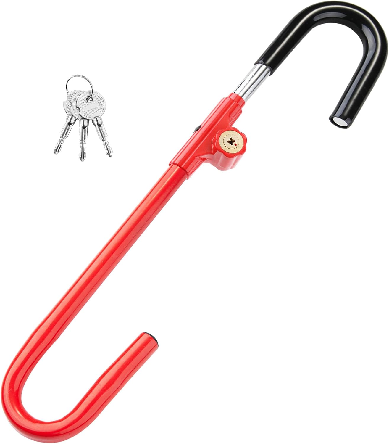 Zum Diebstahlschutz-bremsschloss Für Autobremspedale Mit Einstellbarer Länge Für Den Lenkrad-pedal-abstand Von 52 Cm Bis 71 Cm