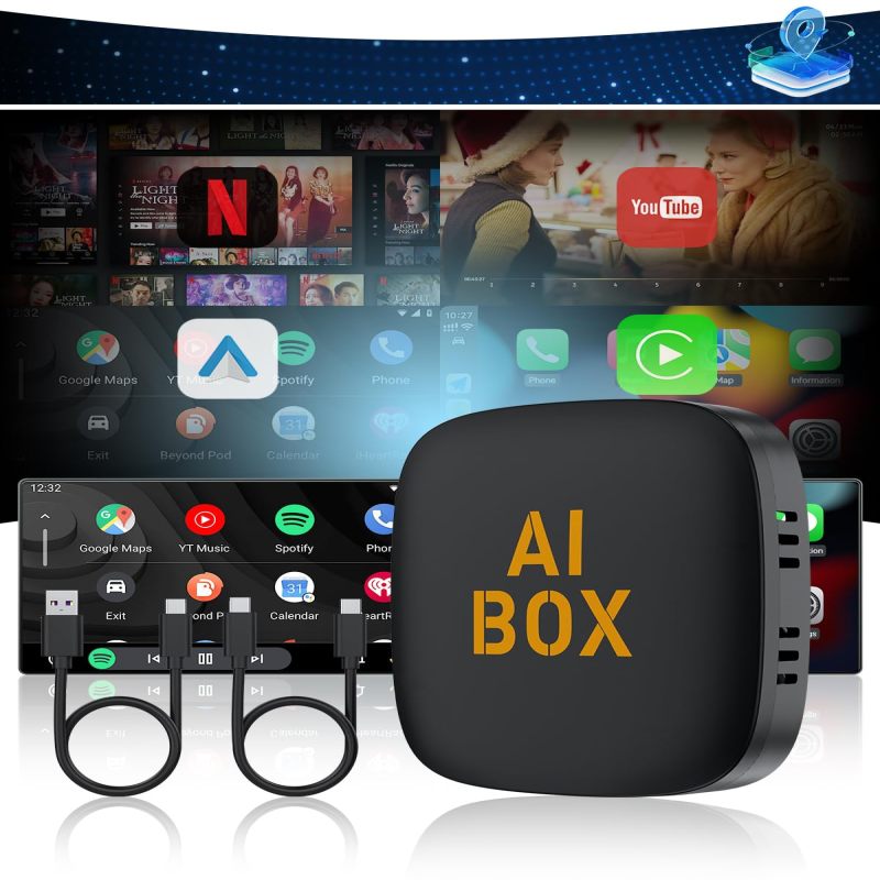 5-in-1 Carplay- Und Android Auto-funkadapter, Kompatibel Mit Ai Box, Unterstützt Tf/usb-karten (für Fahrzeuge Mit Originalkabel)