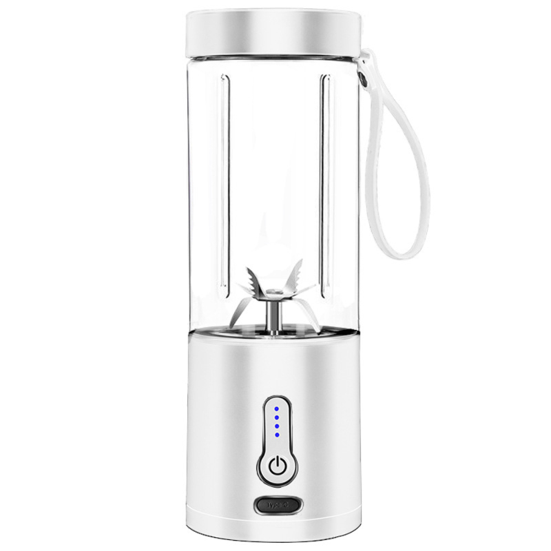 Tragbarer Usb-mixer, 530 Ml Wiederaufladbarer Elektrischer Saftmixer Mit 6 Klingen, Ideal Für Outdoor-sportarten, Reisen Und Camping.