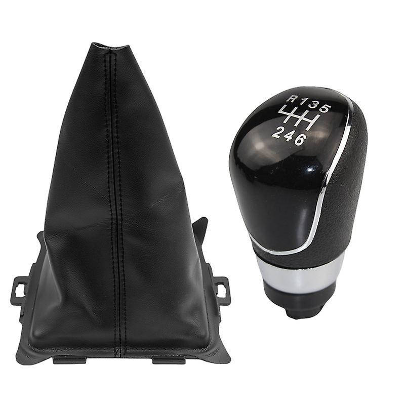 Styling-zubehör Für Ford Fiesta 2008–2012: Schaltsack Für 5-/6-gang-schaltgetriebe, Schwarz. Größe: 6-gang.