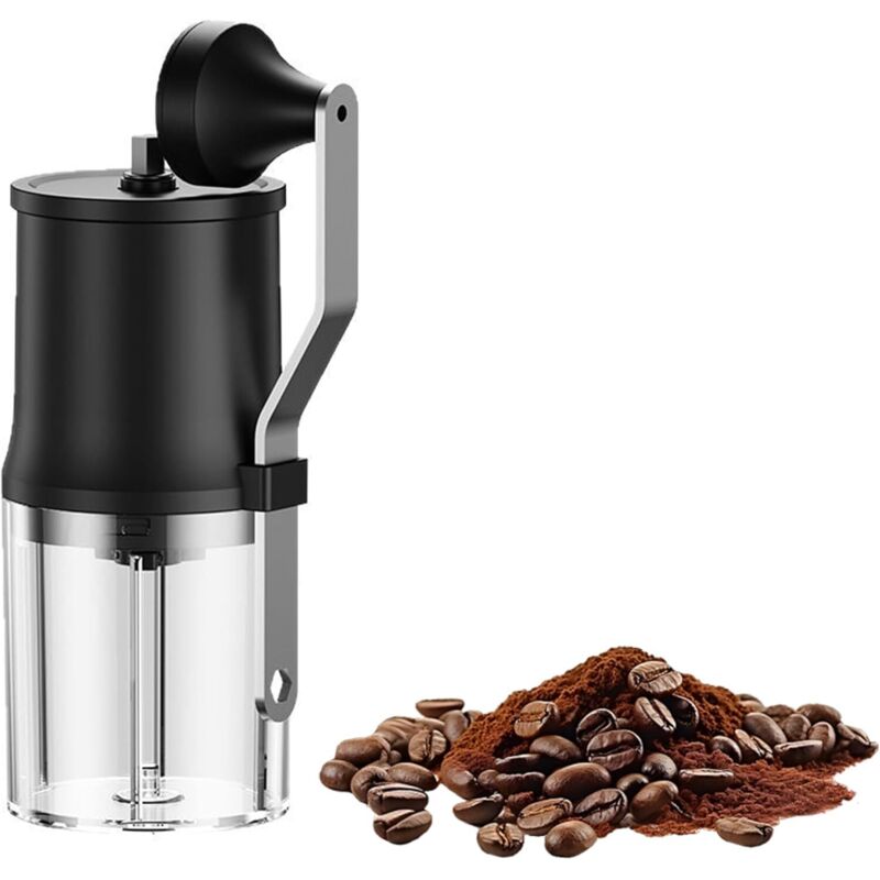 Ulisem Tragbare Manuelle Kaffeemühle Mit Einstellbarem Mahlgrad, Kompaktem Edelstahlgehäuse, Leisem Betrieb, Ideal Für Reisen Und Den Täglichen Gebrauch