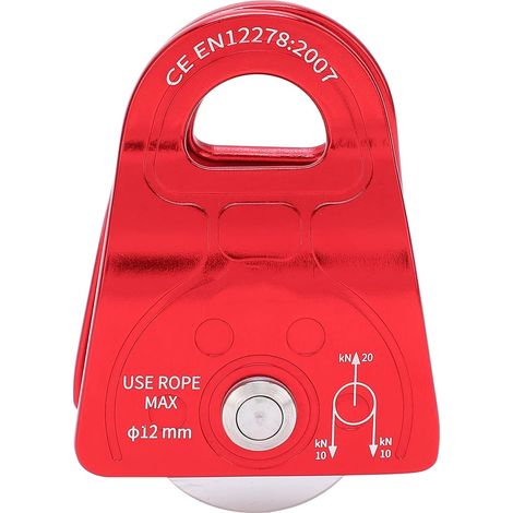 Outdoor-kletterrolle, Rutschfeste Sportgeräterolle Aus Luftfahrtaluminium, Kleine Seitenplatte, Einzelrolle