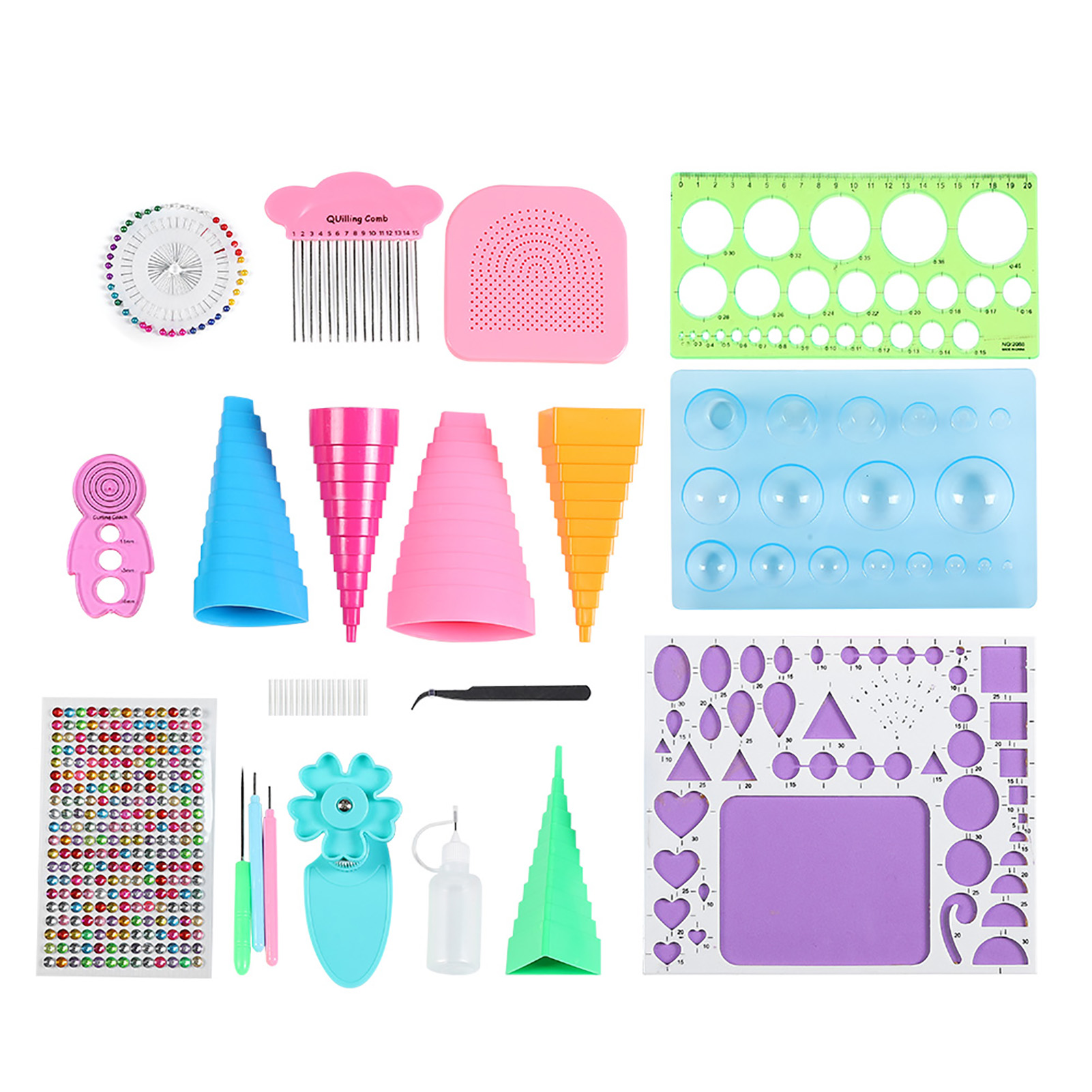 Bastelset Für Handgemachte Papierkarten: Pinzette, Perlen, Nadel, Diy-scrapbooking-zubehör