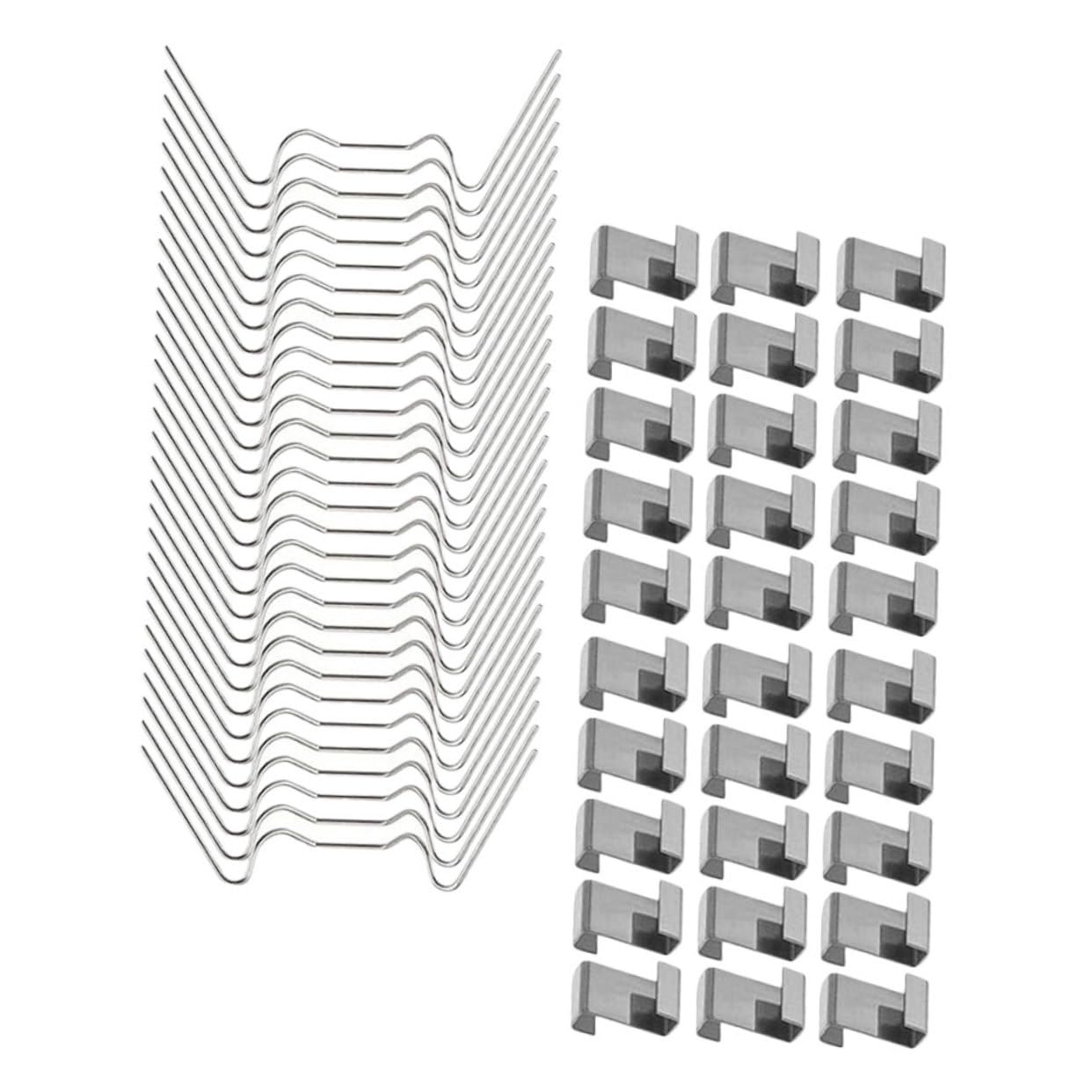 Edelstahl-verglasungsklemmen, 100er-packung, Rostbeständig Und Bruchsicher, Zum Schutz Von Glas, Für Garten Und Befestigung