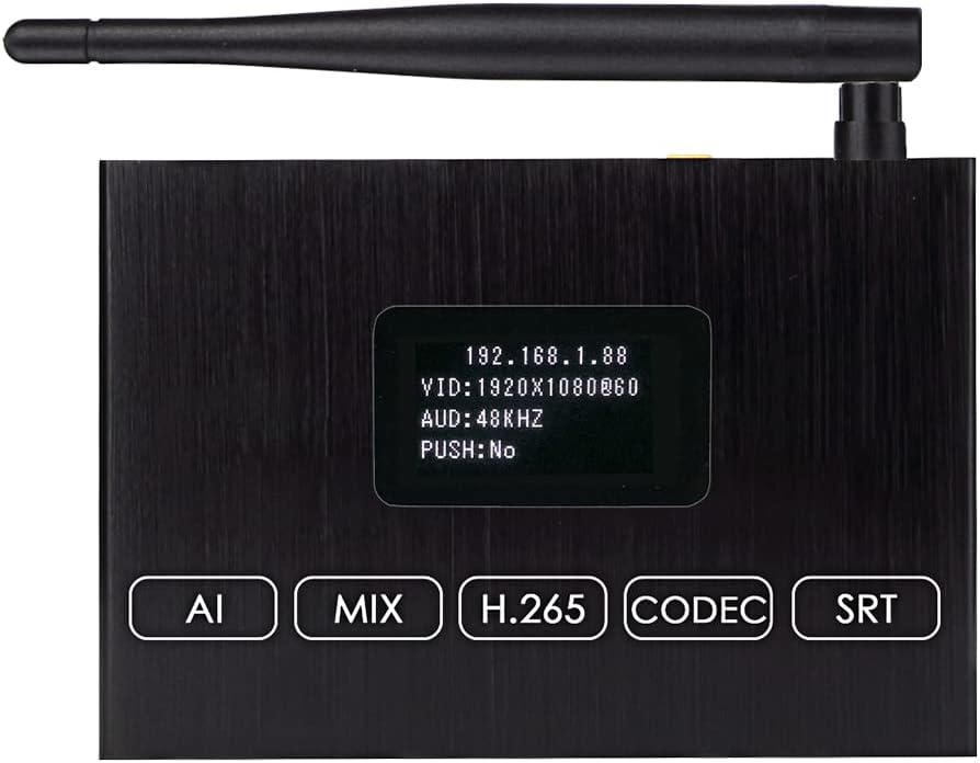 H.265 1080p 60fps Wifi Hdmi Encoder/decoder – Unterstützt Hls Rtmp Rtsp Srt Udp, Onv/hk Kompatibel, Für Iptv Live Streaming Auf Youtube, Facebook, Vimeo Usw.